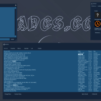 Minimalistic Blue GUI with background