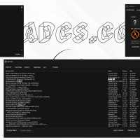 Minimalistic Black and White GUI with background
