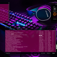 SteeSeries GUI with background