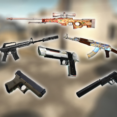 Popular weapons in CS 1.6